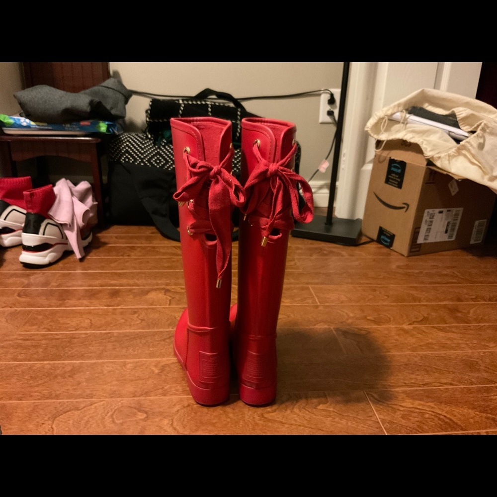 COACH Red Rain boots - Picture 5 of 5
